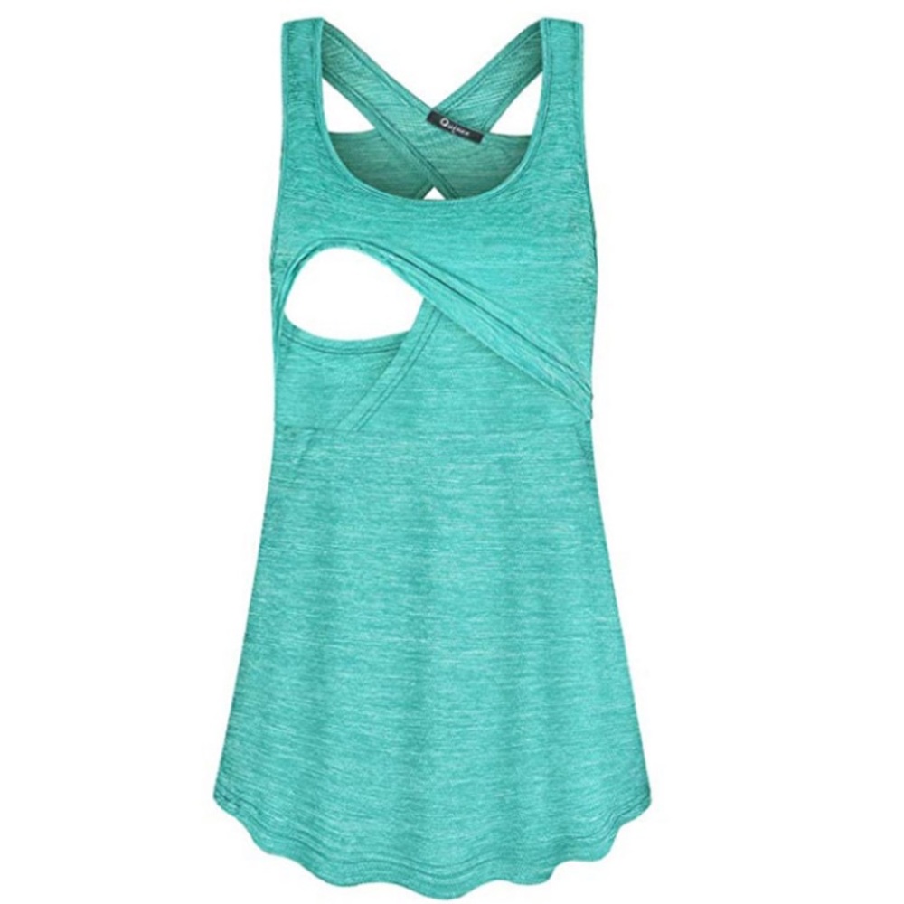 Teal Nursing tank